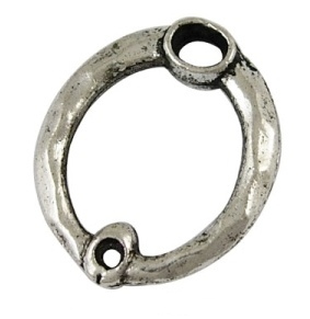 Lot de 25 anneaux-connecteurs ovales couleur argent tibetain-20.5mm